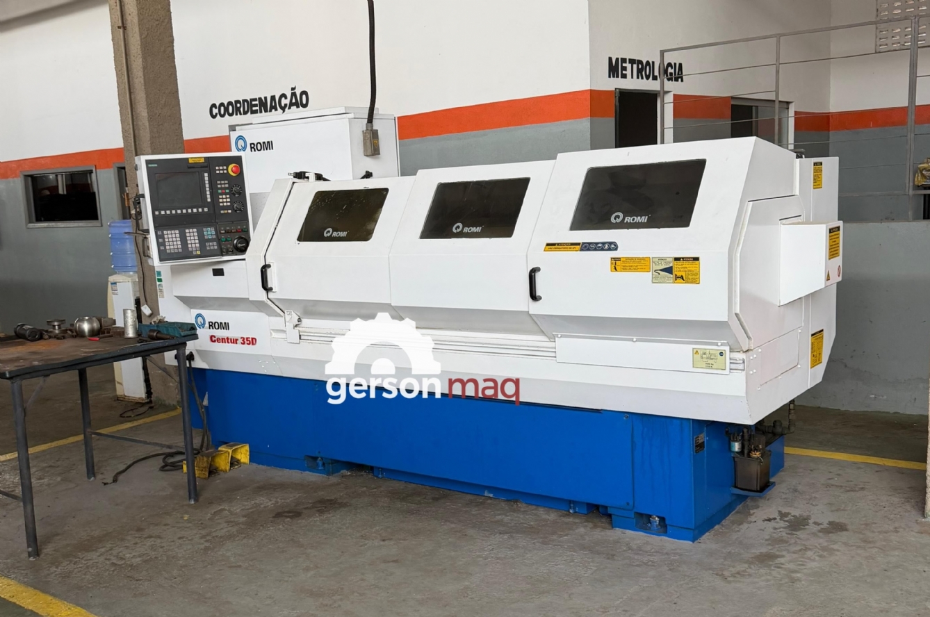 TORNO CNC ROMI CENTUR 35D - ANO 2008 - PLACA HIDRAULICA